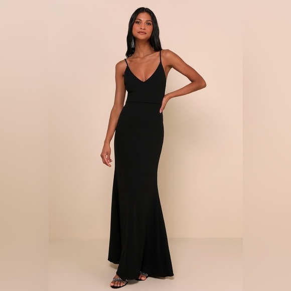 Lulus Infinite Glory Maxi Dress in Black Sz. Small - Picture 2 of 12